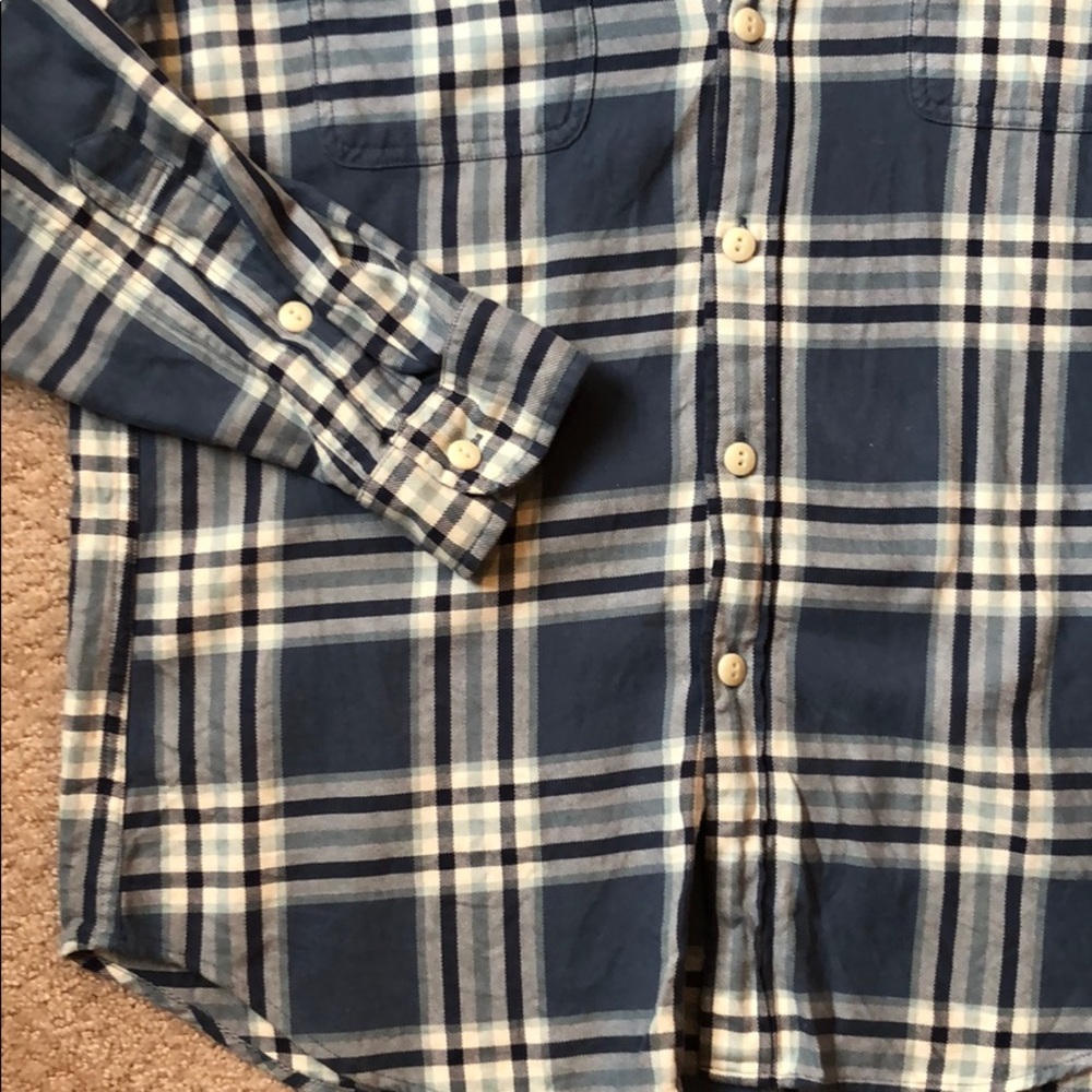 Jcrew Flannel Button-Down, Large - image 3